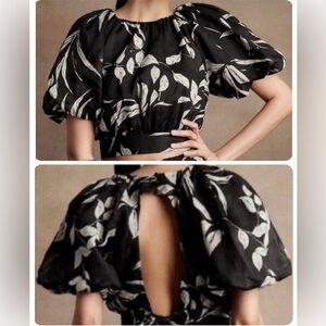 Banana Republic Black and White Blouse